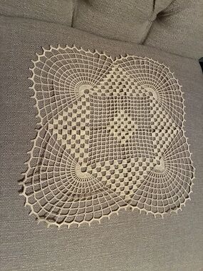 Vintage hand crocheted doily